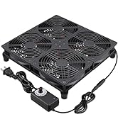 GDSTIME Rounter TV Box Cooling Fan with Speed Control, 182CFM Big Airflow Cooling for ASUS GT/RT-...