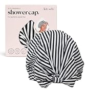 Kitsch Luxury Shower Caps for Women Reusable Waterproof - Large Shower Cap for Women and Men, Non...