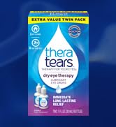 TheraTears Dry Eye Therapy Lubricating Eye Drops for Dry Eyes, 1 Fl Oz Twin Pack, (2 x 30mL Bottles)