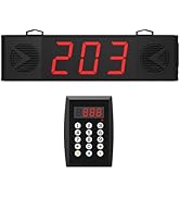 Wireless Queue Calling System with Voice Broadcast Three-Digit Screen, Remote Control Keyboard Wa...