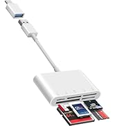 Fubiaofei SD Card Reader, 5 in 1 USB USB-C Dual Connector to SD/TF/CF/Micro SD/XD/MS Multi Memory...