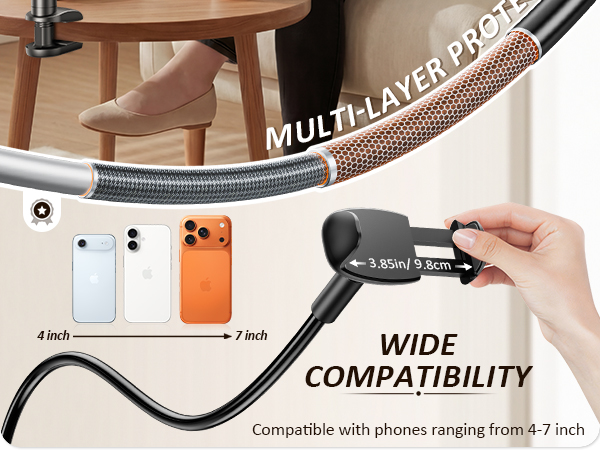 gooseneck phone holder