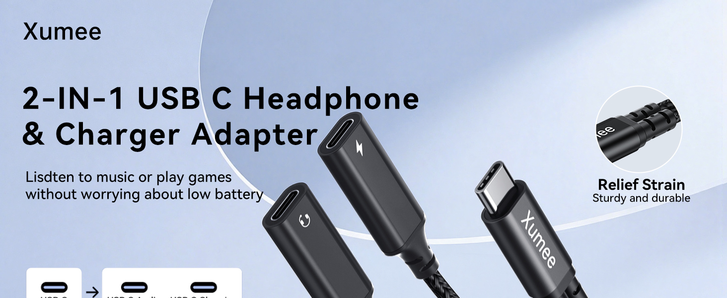 USB-C Splitter for audio and charging