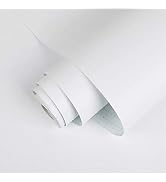 Abyssaly White Peel and Stick Paper 17.71 in X 118 in Wallpaper Durable Decorative Self-Adhesive ...