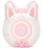 QANYI Bunny Plush Alarm Clock Night Light, Cute Stuffed Animals with LED Display Clock Adjustable...