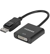 FEMORO DisplayPort to DVI Adapter Converter, Display Port DP to DVI-I Adapter Male to Female 1080...