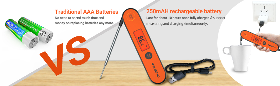 rechargeable meat thermometer