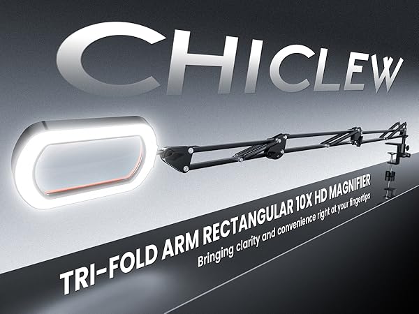 large magnifying glass with light