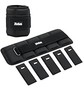 ZELUS 1 Pair Adjustable Ankle Weights, 4LB/7LB/10LB Z-Fit Ankle Weights for Women Men, Ultra Thin...