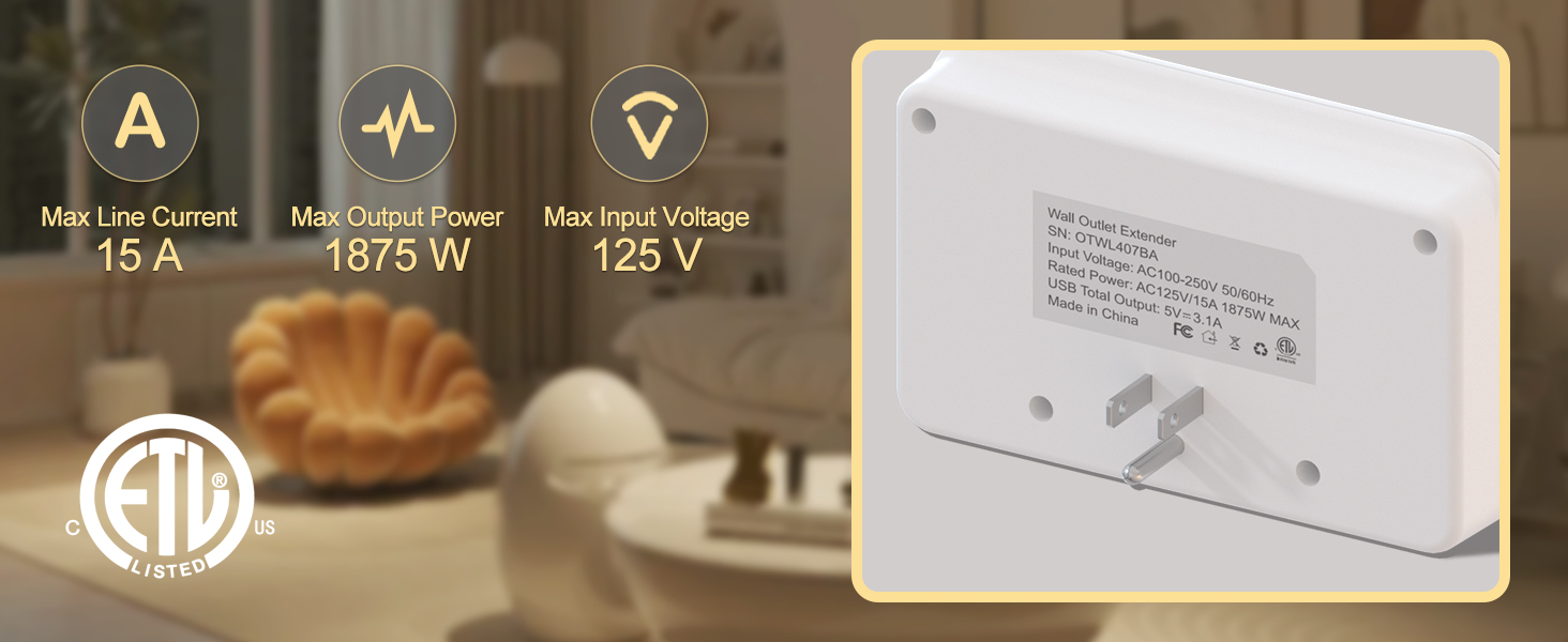 Wall Outlet extender