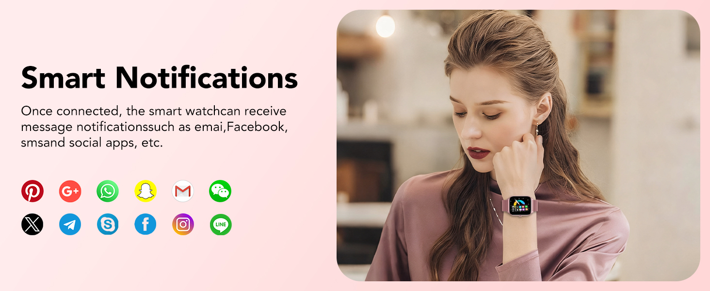 smart watches for women smartwatch women with AI voice assistant and real time message notifications
