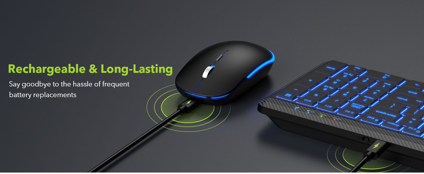 Wireless Keyboard and Mouse Bluetooth