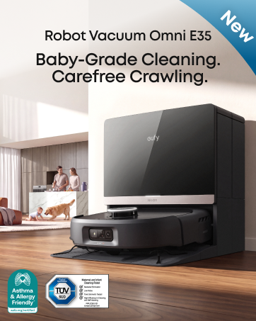 eufy C30 Robot Vacuum and Mop Combo, 35,000 Pa Flagship Suction