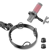 [2025 Upgrade] Microphone Shock Mount for HyperX QuadCast with 3/8" or 1/4" Screw Adapter, Works ...
