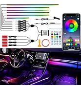SAMGCHI Interior Car LED Lights, RGB Dream Color Acrylic LED Lights for Car, Ambient Lighting Kit...