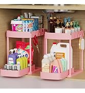 Ukeetap 2 Pack Multi-Purpose Pull-Out Storage Organizers, Under Sink &amp; Cabinet Organizers, 12.8 I...