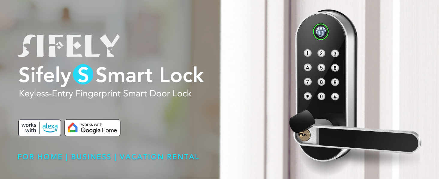 smart lock on front door
