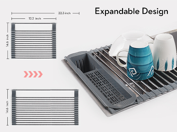 roll up drying rack over sink 