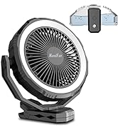 10000mAh Misting Fan Portable with Detachable Water Tank 400ml, 8 Inch Powerful Cool Mist Clip Fa...