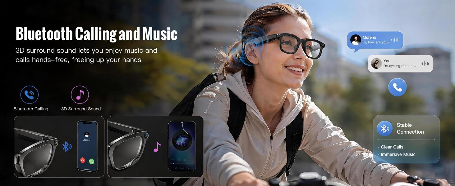 AI Smart Glasses with Camera