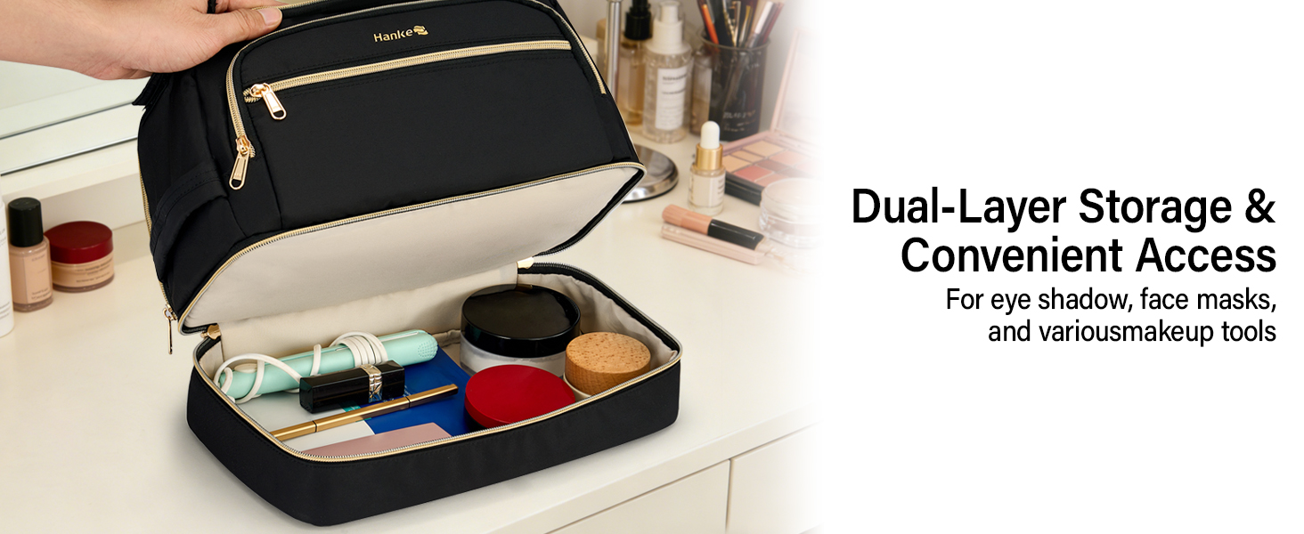 double layer makeup bag double layer cosmetic bag
