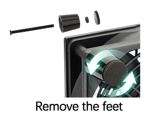 pc fan with feet Stable structure for window pc computer cpu greenhouse router ps4 ps5 xbox