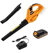 Hoteche Cordless Leaf Blower - Powerful 20V Battery-Powered Handheld Blower - Variable Speed Elec...