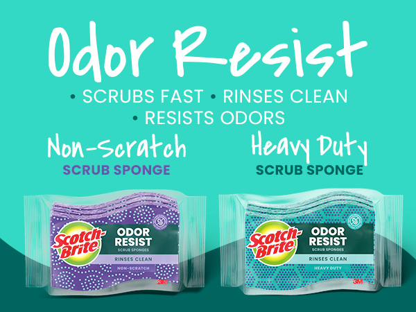 Non Scratch Scrub Sponge Heavy Duty Scrub Sponge