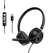 Soothielec Headset wtih Mic, USB Headset with Microphone for PC, Computer Headset with Noise Canc...