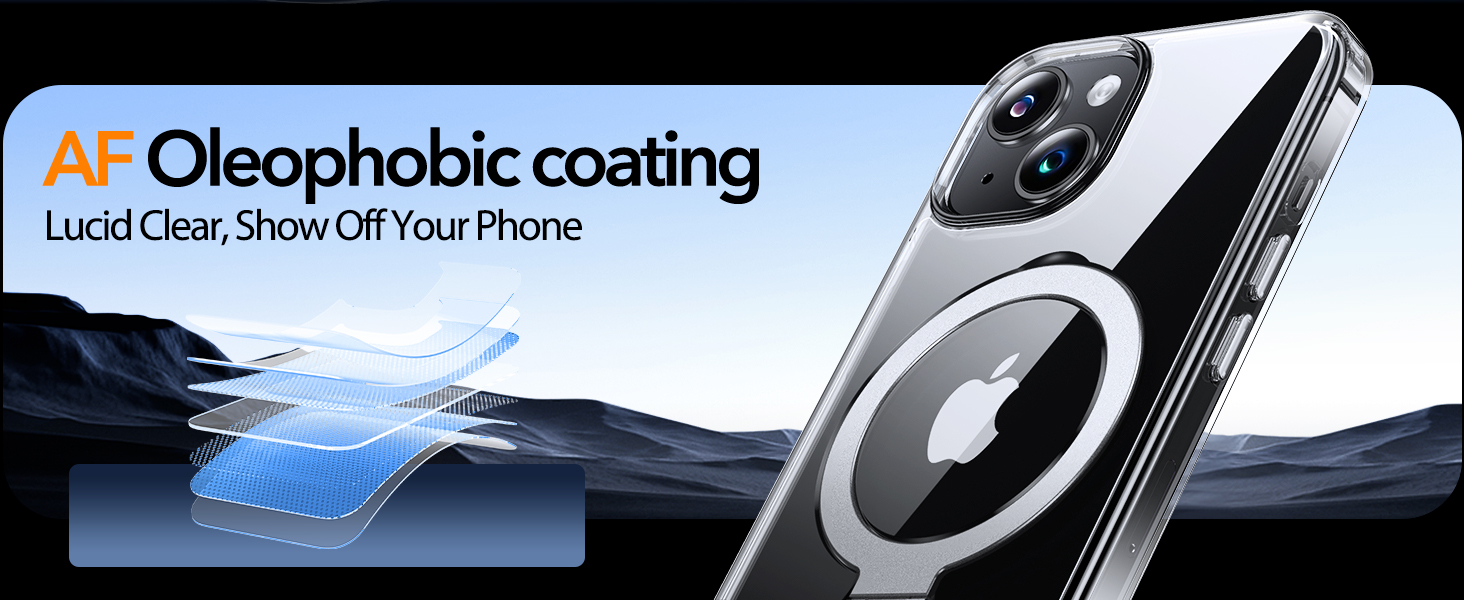 clear iphone 13 magsafe case with kickstand