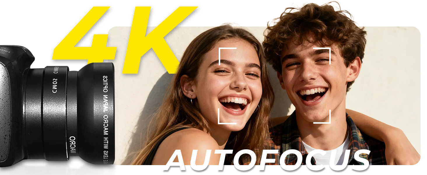 photography camera autofocus 4k