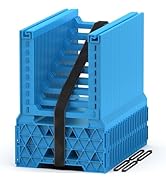 PAULINN 15FT RV Camper Sewer Hose Support, Ocean Blue Height Adjustable Sewer Hose Support for RV...