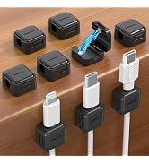 9 Pack Magnetic Cable Clips Cord Organizer,Desk Cable Management Accessories,Cord Clips,Adhesive ...