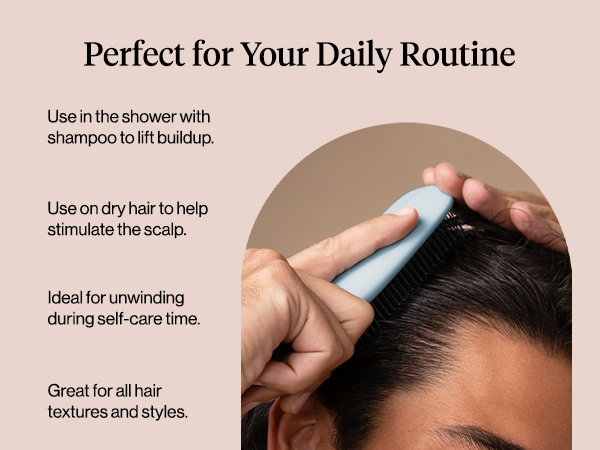 Kitsch Scalp Renewal Brush- Haze Blue