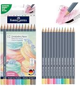 Faber-Castell Goldfaber Aqua Watercolor Pencils: Pastel Tones - 12 Count | Water-Soluble Pastel P...
