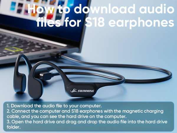 Waterproof headphones with IP68 certification, ideal for a variety of sports.