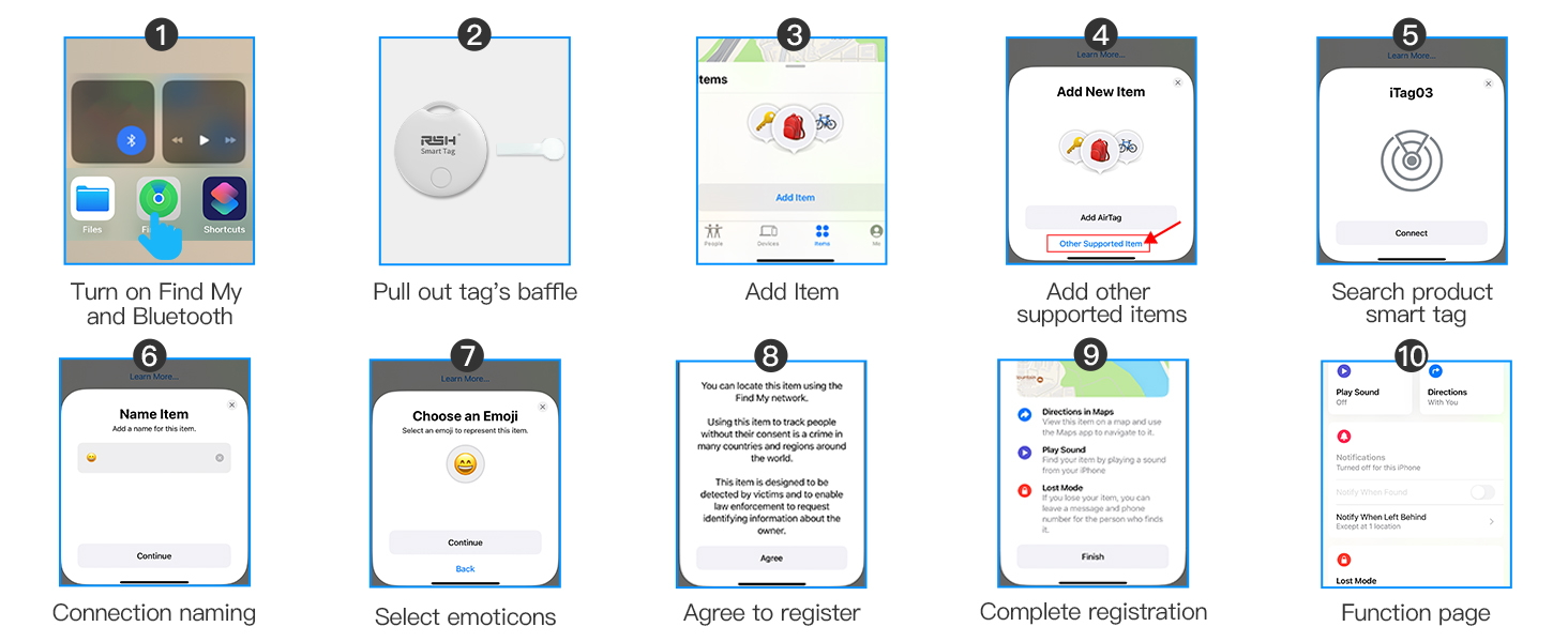 Key Finder Luggage Tracker Tag