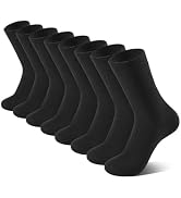 Somaibo 8 Pairs Kids Socks for Boys Girls Crew Dress Athletic Socks Soft Cotton Seamless Cushione...