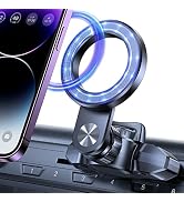 OQTIQ for MagSafe CD Phone Mount[Hollow Ring Design] Magnetic Phone Holder for Car CD Phone Holde...