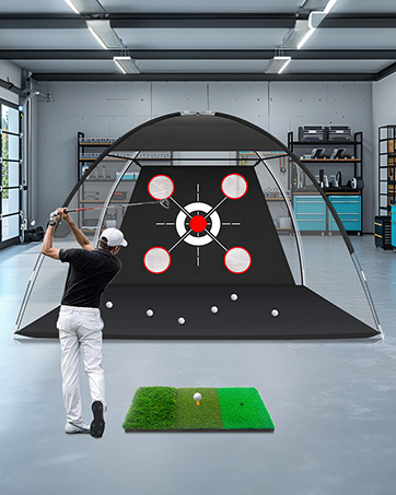 Golf Hitting Aid Nets Chipping Training Swing,Gifts for Men Dad Him and Golfer