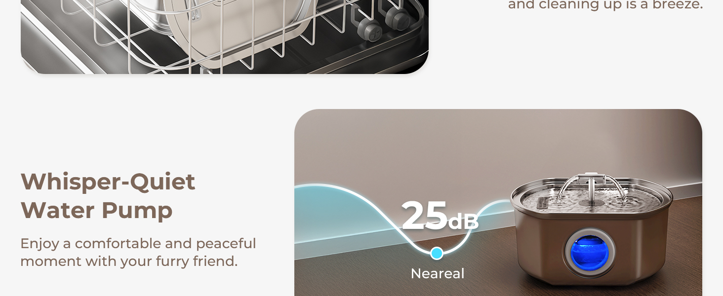 stainless steel cat water fountain