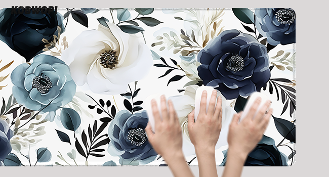 Boho Navy Florals_Smooth Surface