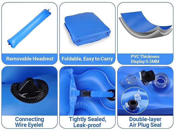 floating mat is made of 0.5mm PVC thickened material