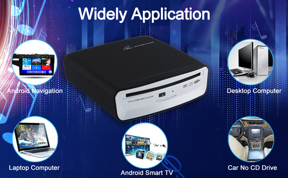 USB Car CD Player Widely Compatible