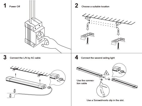 Plug-in Ceiling Light