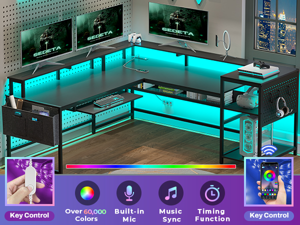 l shaped gaming desk