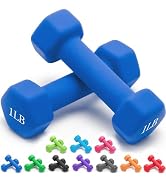 Portzon Weights Dumbbells 10 Colors Options Compatible with Set of 2 Neoprene Dumbbells Set,1-15 ...