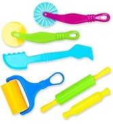 Wolwefa Clay Tools for Kids, Clay and DoughTools Set for Kid, Craft Dough Accessories Kit with Ro...