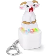 Netholid Squeaking Goat Keyboard Fidget Toys for Adults Rechargeable Keyboard Clicker Keychain wi...