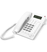 Corded Phone with Caller ID, Landline Phones for Home &amp; Office Featuring 10 one-Touch Speed dial ...